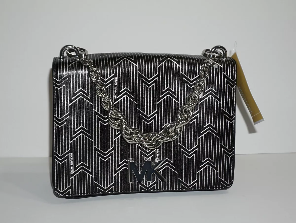 Mott large metallic deco leather crossbody bag outlet