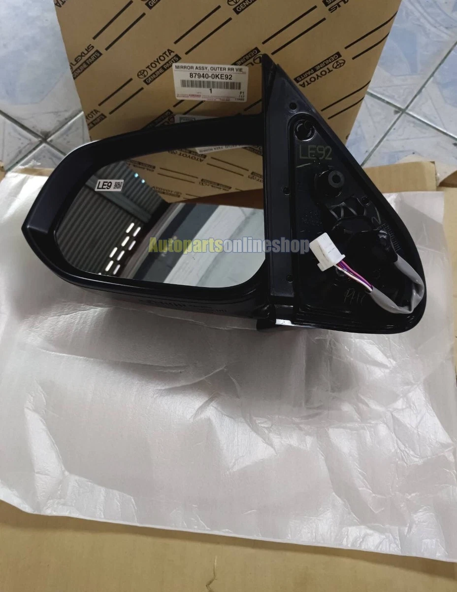 GENUINE TOYOTA MIRROR ASSY, OUTER RR VIEW, LH 879400KE92 | eBay