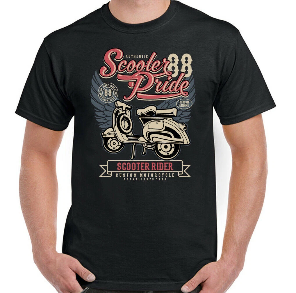 Vintage Life T-Shirt Biker Motorrad Roller Rider Retro Mod