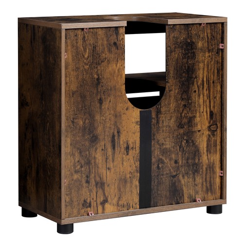 Waschbeckenunterschrank Badschrank Badezimmermöbel Waschtisch 2 Türen BBK04BX - Bild 7 von 11