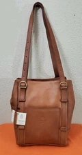 New I Medici Firenze Women's Brown Leather Convertible Shoulder/Tote Backpack 