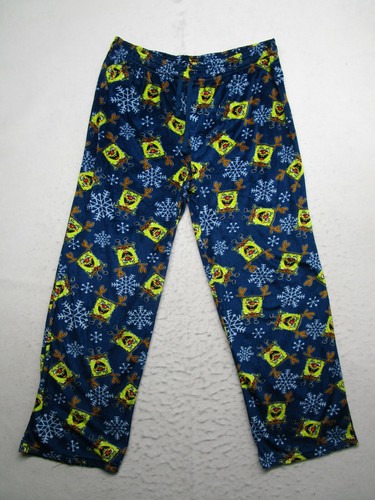 Spongebob Pajama Pants Mens 2XL Blue 