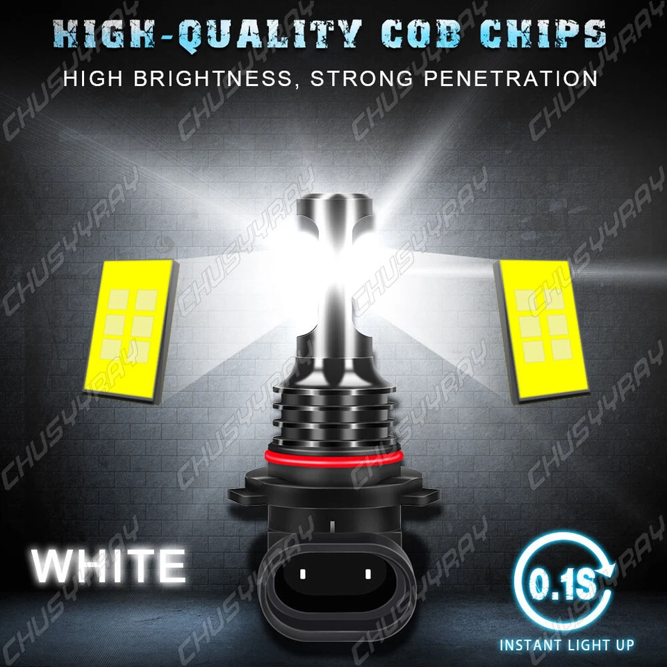 Combo de faros LED blancos altos bajos + faros antiniebla para Nissan 300ZX 1990-1996 Foto 3 de 4