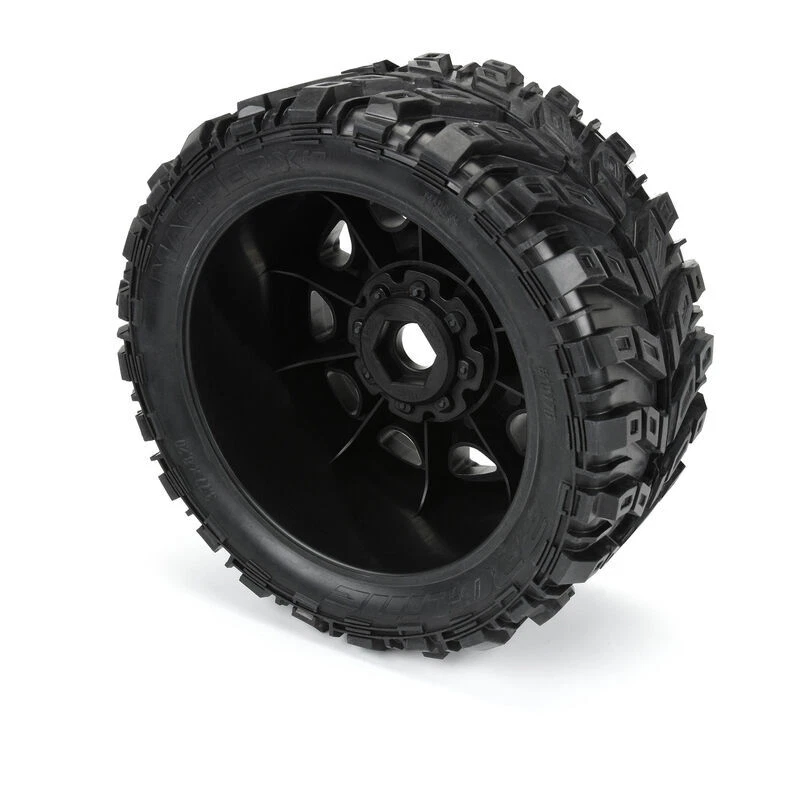 Pro-Line 10176-11 Masher X HP Belted F/R Tires Mounted on Raid 24mm Wheels (2) - Image 4 of 4