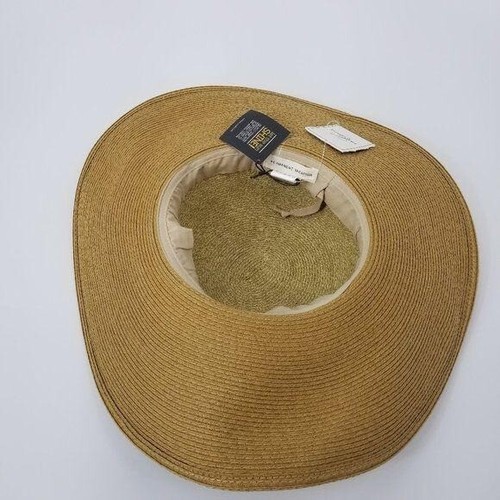 Floppy Wide Brim Sun Hat Braided Cottage Coastal Boho Beach Resort Summer 1 - Picture 3 of 9