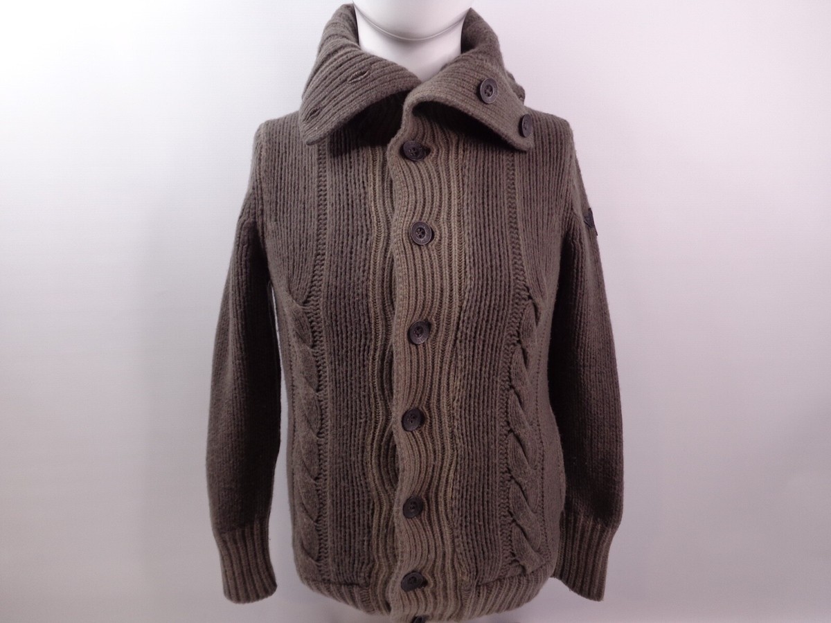 トップス DIESEL wool cardigan DIESEL WOMEN'S WOOL BLEND HEAVY KNIT CARDIGAN SWEATER JACKET SZ