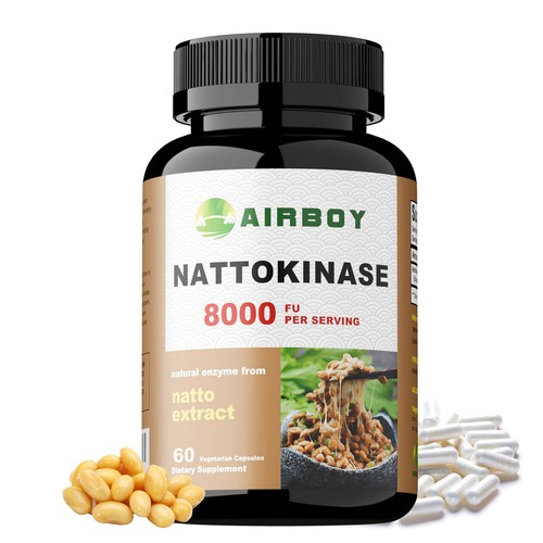 Nattokinase 8000FU - Blood Flow, Heart & Cardiovascular Health - Foto 4
