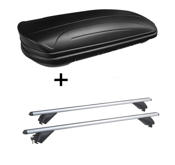 Dachbox MAA320L Matt +Alu DachträGer RB003 FüR FüR Land Rover Velar 5TüRer Ab 17-image