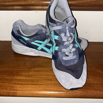 Grey Asics Mens Gel-lique Asics Gel Lique Leather Running Shoes