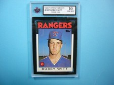 1986 TOPPS TRADED MLB BASEBALL CARD #125T MITCH WILLIAMS ROOKIE RC KSA 10 GEM