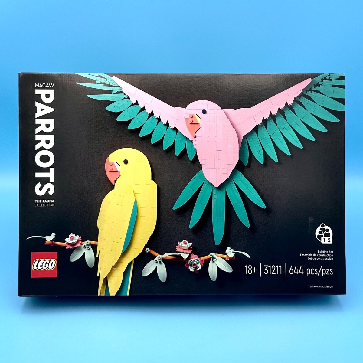 LEGO Art: The Fauna Collection Macaw Parrots Birds (31211) Wall