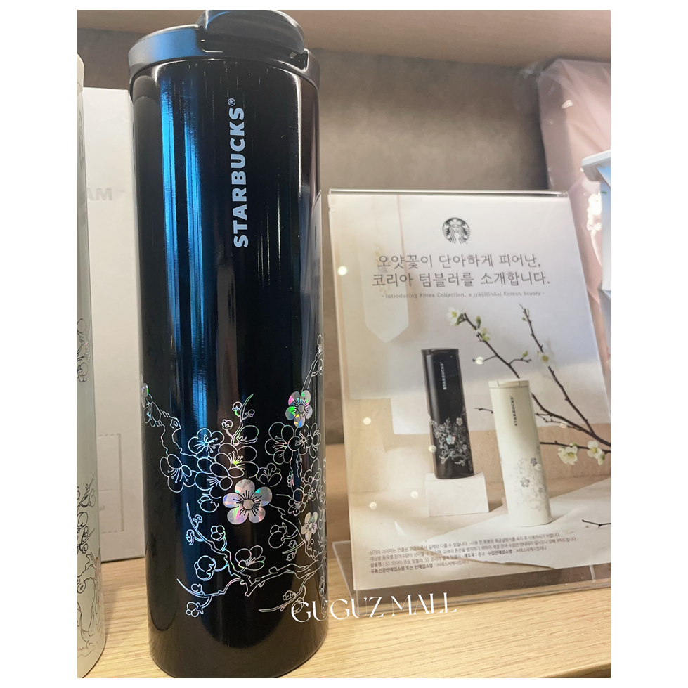 【韓国限定】Starbucks Korea Beat Tumbler 473ml Starbucks Korea 2024 Korea Black & Cream Tumbler 473ml Limited