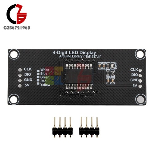 TM1637 4 Digits Digital LED 0.56" Display Tube Decimal 7 Segments Clock Module - Picture 51 of 51