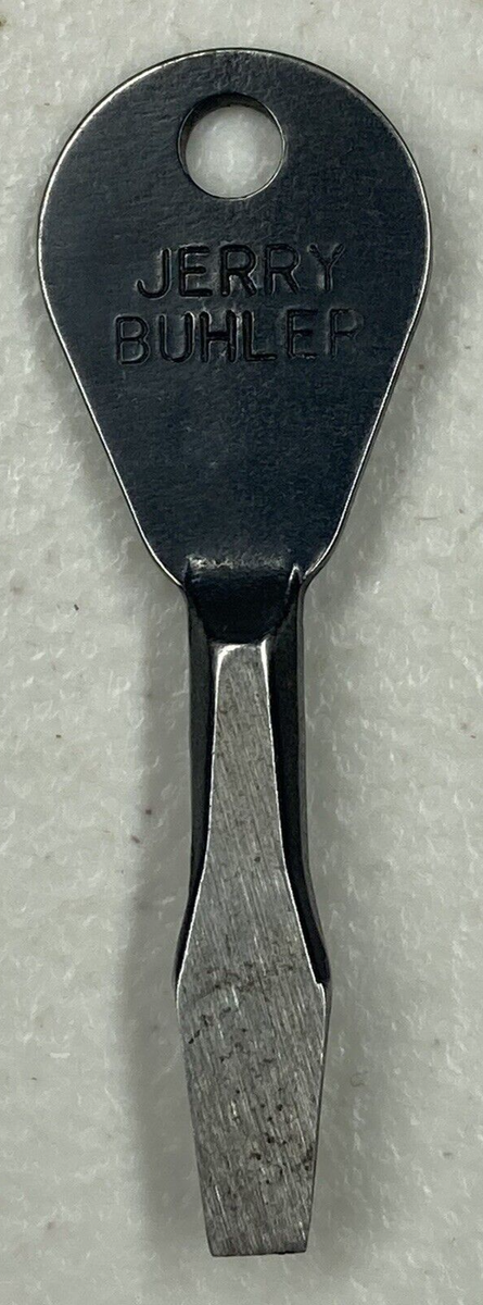 Vintage Proto MFD U.S.A. Key Chain Flathead Screwdriver Jerry Buhler Advertising Vintage Proto MFD U.S.A. Key Chain Flathead Screwdriver Jerry Buhler Advertising