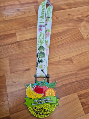 WORLD VEGAN DAY Ultra Marathon 2017 Laufmedaille - Saxons, Vikings Und Normans