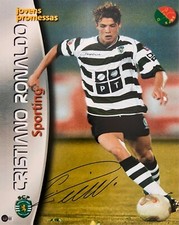 Cristiano Ronaldo Signed 16x20 Photo Sporting Lisbon Portugal Beckett Witnessed