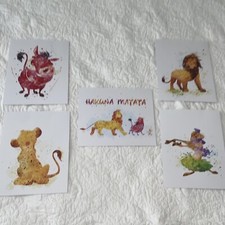 The Lion King 5 Glossy Prints 8 X 10 Nursery Wall Decor Unframed New