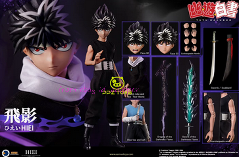 Perfect Asmus Toys Yuyu001 1/6 Yu Yu Hakusho Hiei Normal Ver