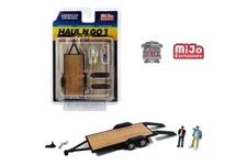 Haul N Go 1 Trailer Figures MIJO 1:64 American Diorama 38377