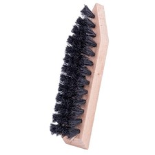 Hardwood Shoe  Boot Sole Brush with Stiff Coco Bristles Black 