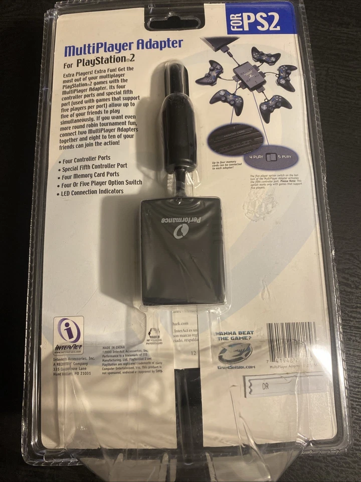 Performance Multiplayer Adapter for Playstation 2 - 5 Controller PS2 Ports NEW - Image 2 of 2