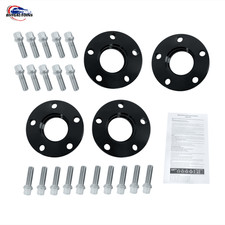 2x15mm/2x20mm Alloy Hubcentric Wheel Spacers & Bolts 66.6mm 5x112mm For Audi A5