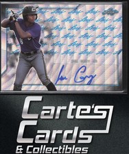 Joe Gray Jr 2017 Leaf Perfect Game #BA-JG1 Metal Auto Wave Holo Blue 2/12
