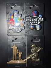 Lot de 4 pin's Disney Adventure World 