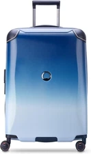 DELSEY PARIS Cactus Hardside Luggage with Spinner Wheel Checked-Medium 24" White