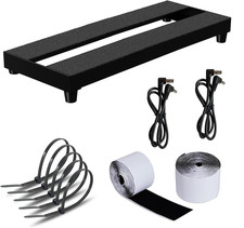 Mini Guitar Pedal Board, Aluminum Alloy Small Effect Bass Pedalboard, with Peda