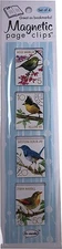 Re-Marks Bird Stamps- Jay, Waxbill, Warbler Magnetic Page Clips Set of 4