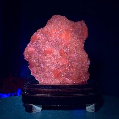8.99LB Natural Panda Calcite Mineral Specimen/Fluorescent Glow Under UV Light