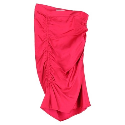 Gcds Ruched Drawstring Mini Skirt In  Viscose Women Pink Size 7