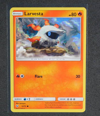 Larvesta Common #12/73 Shining Legends 2017 NM kawayoo