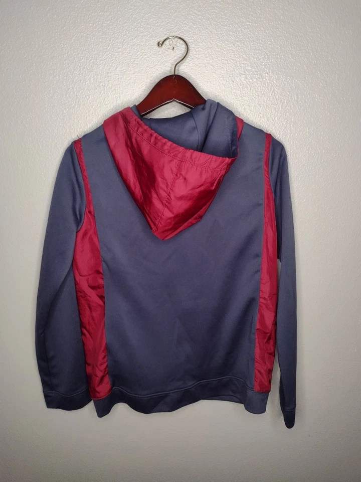 Nike Boys Big Kids Jacket XL Navy Logo Color Block Athleisure Zip Hood A29 - Image 4 of 4