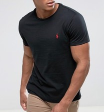 Polo Ralph Lauren Men’s Custom Slim Fit Crew Neck T-Shirt Pony Logo Cotton