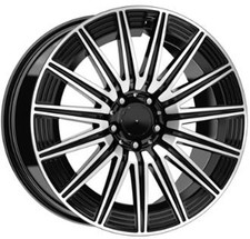 CERCHIO IN LEGA PER BMW X4 8,0J18" 5X112 35 66,60 ELITE WHEELS X-146 BLACK POLIS