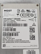 HGST Ultrastar 3.84TB SSD SAS 2.5" 12G Server Storage Hard Drive  0TS1405