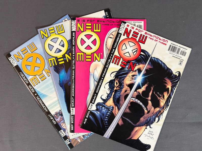 Marvel New X-Men #115 - 119 Grant Morrison Run Comic Book Lot of 4