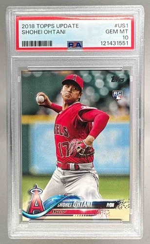 121431551 Shohei Ohtani 2018 Topps Update #US1 Rookie RC PSA 10