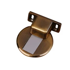 Home Self Adhesive Floor Mount Door Stopper Stainless Steel Magnetic Door Stop A