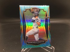 Giancarlo Stanton 2021 Select Carolina Blue Prizm #175 #/35 Yankees