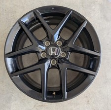 22+ HONDA CIVIC SPORT SEDAN WHEEL 18x8 +50 OFFSET ALLOY 10 SPOKE GLOSS BLACK