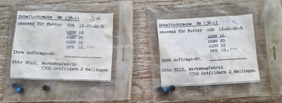 2x3St. BILZ Schaftschraube BN138-11 f. Schnellwechselfutter/Futter ASB12-20-22-5