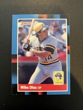 Donruss 1987 Mike Diaz #267 Pittsburgh Pirates Baseball Card MLB Rookie Base Set. rookie card picture