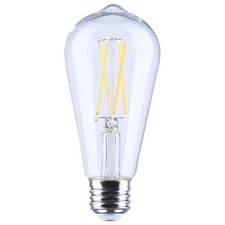 Satco S21363 - 8 Watt St19 Led Clear Light Bulbs - 90 Cri - 2700k 6 Pack Satco S21363 - 8 Watt St19 Led Clear Light Bulbs - 90 Cri - 2700k 6 Pack