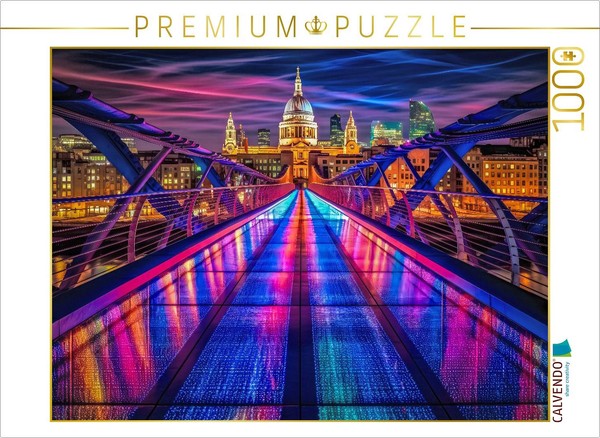 Calvendo Puzzle Millennium Bridge, London | 1000 Teile Lege-GrößE 64X48Cm Foto-P-image
