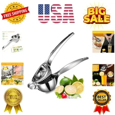 Lemon Squeezer, Large Heavy Duty Handhelp Juicer for Lemon, Metal Hand Press ...