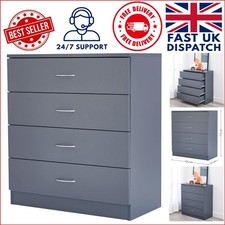 Sturdy 4 Drawer Storage Cabinet with Waterproof Finish - Organize Your Life
