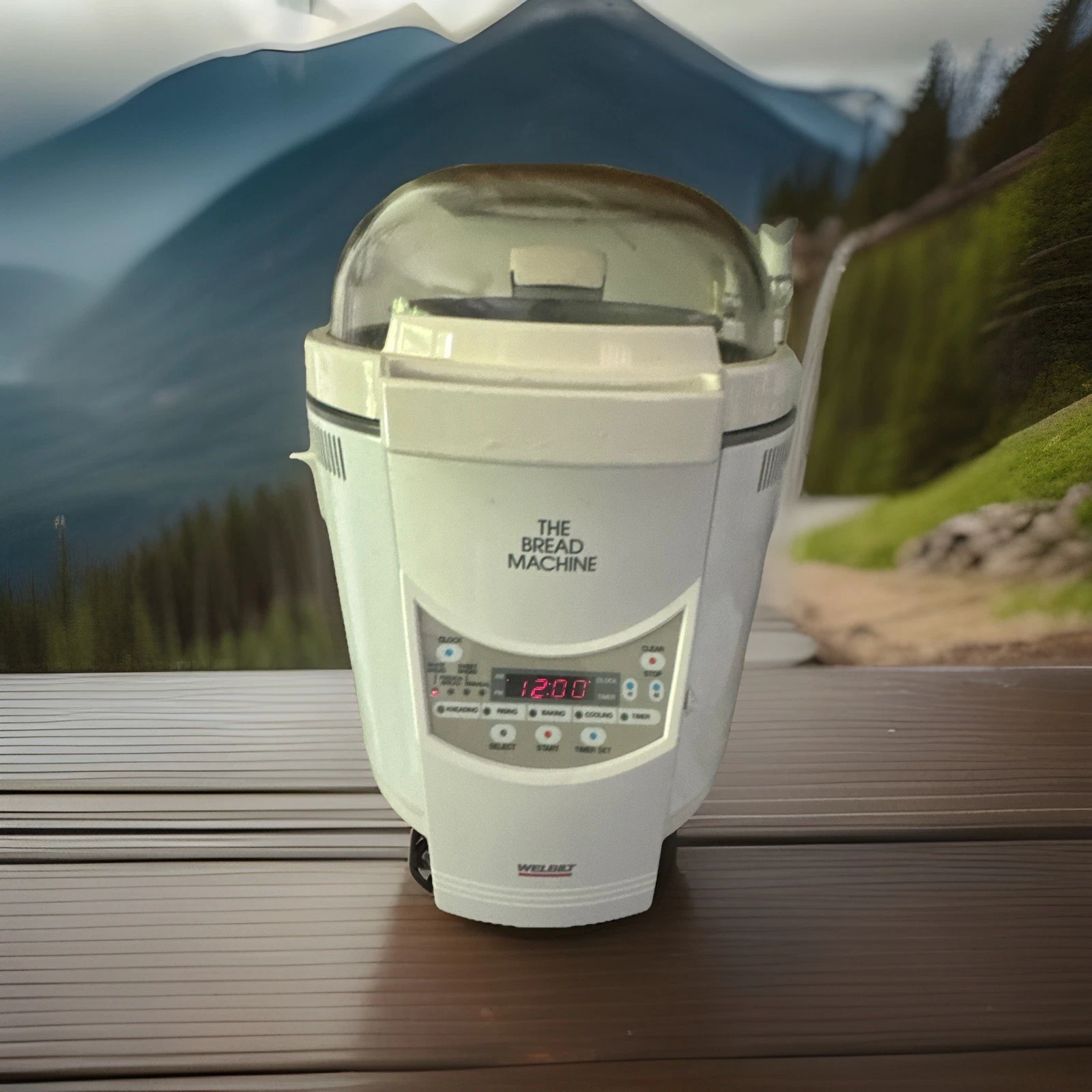 Welbilt The Bread Machine ABM-100-3 White Dome Top 2lb Loaf Automatic Bread Make